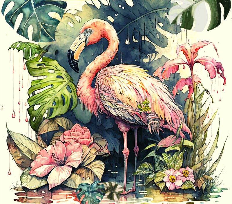 Tropical / Flamingos